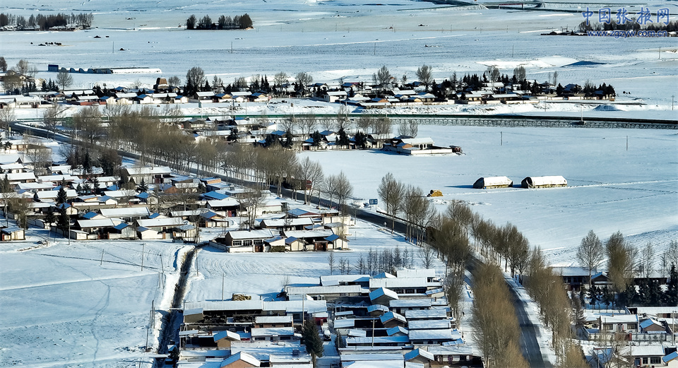民樂：春雪潤山鄉 景色美如畫